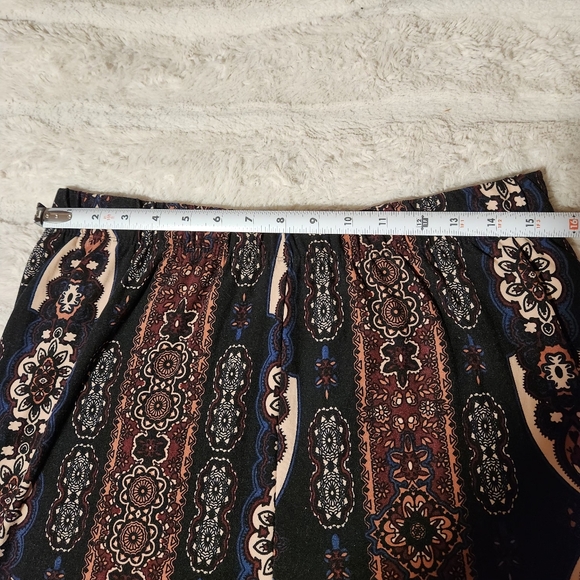 Rue 21 Womens Sz 2X Leggings Bohemian Print High Rise Ankle Stretch - Picture 7 of 9